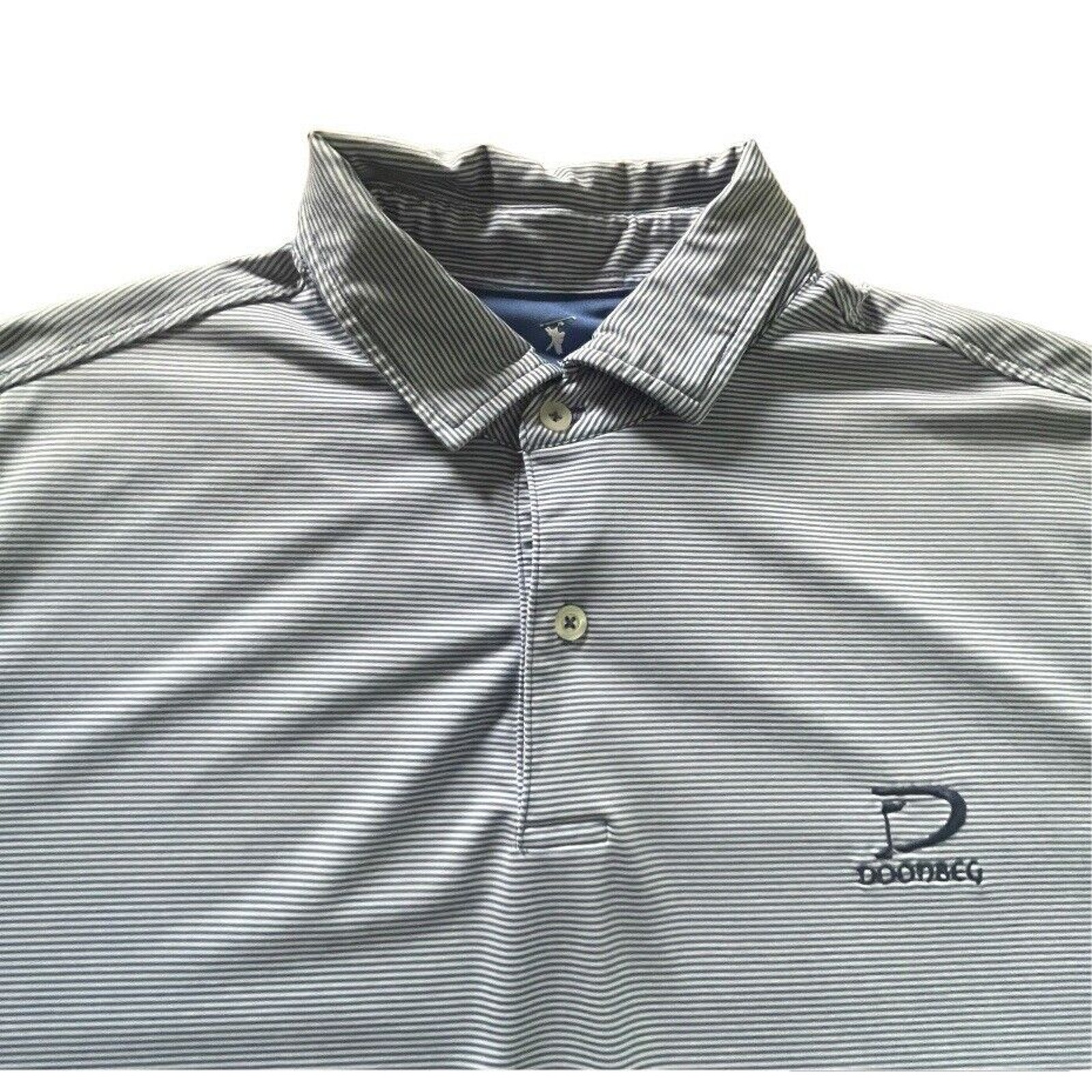 Fairway  Greene Polo Shirt Mens Large Blue Trump International Doonberg Golf